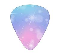 Unicorn Pastel Rainbow Printed Guitar Picks With Organizer Storage Box 0.46 0.71 0.96 Mm Includes Thin Medium Heavy For Bass Electric Acoustic Guitars Ukulele 12 Pack