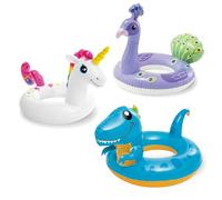Unicorn Peacock Dinosaur Inflatables Swimming Ring Rubber Rings for,3pcs Inflatable Swim Rings Pool Float Tube,Inflatable Pool Ring Toy Floaties for Beach Summer Party Water Sport