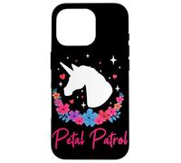 Unicorn Petal Patrol Flower Girl Wedding Party Floral Case for iPhone 16 Pro