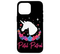 Unicorn Petal Patrol Flower Girl Wedding Party Floral Case for iPhone 16 Pro Max
