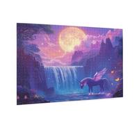Unicorn Piece Jigsaw Puzzle 1500 Jigsaw Puzzles for Adults Landscape Impossible Puzzle Challenging High Difficulty Family Activity, Gift Box Packaging, Great Gift Idea for Family Friends 87x57CM -224y