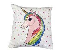 Unicorn Pillow Case 16" x 16" Magic Reveal Sequin Cushion Cover Colour Changing by Lizzy® (Design A)