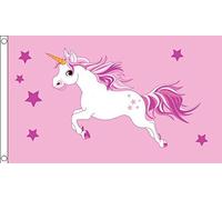 Unicorn Pink Flag 5ft x 3ft