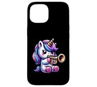 Unicorn Playing Trumpet Fantasy Whimsy Case for iPhone 15
