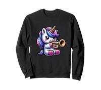 Unicorn Playing Trumpet Fantasy Whimsy Sweatshirt