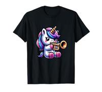 Unicorn Playing Trumpet Fantasy Whimsy T-Shirt