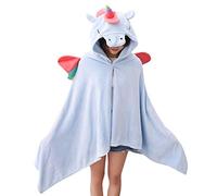 Unicorn Plush Cloak Parent Shawl Girls Dormitory Study windshielded Fur Fluff Winter Warm Blanket