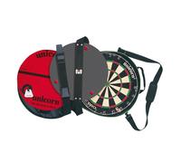 Unicorn Portable Dartboard Darts Board | Unicorn on Tour | Eclipse Pro Sisal Bristle Board | with Door Fixings | Bag with Handles & Adjustable Should