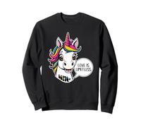 Unicorn Portarit - Love is limitless - comis style 1 Sweatshirt