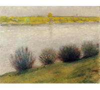 Unicorn Posters A1 POSTER (33/24 inch) (84/60 cm) - Vincent van Gogh River Landscape Soft Pastel Impressionist Wall Poster