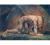 Unicorn Posters A1 POSTER (33/24 inch) (84/60 cm) - William Blake Nebuchadnezzar Second Version Madness and Divine Punishment Art