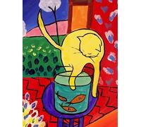 Unicorn Posters A3 POSTER (16.7/11.8 inch) (42/30 cm) - Cat With Red Fish Chat Aux Poissons Rouges Henri Matisse 1