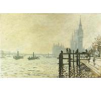 Unicorn Posters A4 POSTER (11.8/8.3 inch) (30/21 cm) - Monet The Thames Below Westminster