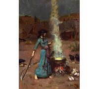 Unicorn Posters A4 POSTER (11.8/8.3 inch) (30/21 cm) - The magic circle by John William Waterhouse