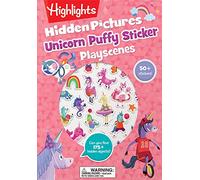 Unicorn Puffy Sticker Playscenes: Unicorn Hidden Pictures Puffy Sticker Playscenes (Highlights Puffy Sticker Playscenes): Unicorn Sticker Activity Book with Over 50 Reusable Stickers to Decorate