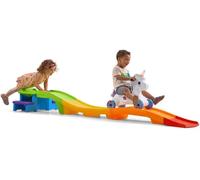 Step2 Up & Down Roller Coaster Unicorn Toy Roller Coaster | Children's roller coaster with unicorn running car | 118 inch roller coaster for children with toy car