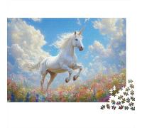 Unicorn Puzzle 1000 Pieces Beautiful Animals Wood Puzzle For Adults And Kids Jigsaw Puzzles Educational Game Gifts 1000pcs (75x50cm)