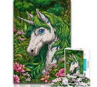 Unicorn Puzzles for Teenagers Teens 1000pc Puzzle,Help The Brain Exercise Addictive Toys to Cultivate Patience A Work of Art 38x26cm