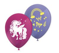 Unicorn Rainbow Balloons 8 Pack