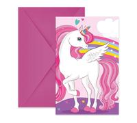Unicorn Rainbow Invitations 6 Pack