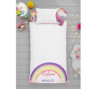 Unicorn Rainbow Miracles Kids Reversible Duvet Cover and Pillowcase Set