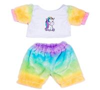 Unicorn Rainbow Teddy Bear Pyjamas PJ Nightwear - 16"/40cm - Teddy Bear Clothes - BEAR NOT INCLUDED
