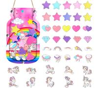 Unicorn Reward Jar for Kids Bulletin Board Reward Chart Set So Sweet Toddlers Potty Training Reward Jar Positive Behavior Chart for Classroom Decor Responsibility Management Tool (7.87 x 4.72 Inch)