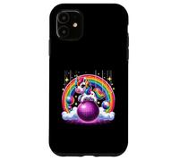 Unicorn Riding Purple Disco Ball Magic Rainbow Colorful Case for iPhone 11