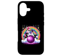 Unicorn Riding Purple Disco Ball Magic Rainbow Colorful Case for iPhone 17