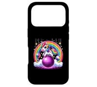 Unicorn Riding Purple Disco Ball Magic Rainbow Colorful Case for iPhone 17 Pro