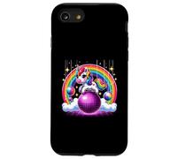 Unicorn Riding Purple Disco Ball Magic Rainbow Colorful Case for iPhone SE (2020) / 7/8