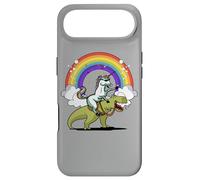 Unicorn Riding T-Rex Dinosaur Magical Rainbow Fantasy Case for iPhone Air