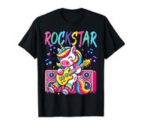 Unicorn Rock Star Guitar Rockin' Music Singer Funny Kids T-Shirt