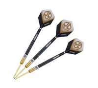 Unicorn Darts Set - Ross 'Smudger' Smith - 90% Tungsten, Two-Tone Black & Gold Ti, 20 g