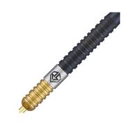Unicorn Darts Set | Ross 'Smudger' Smith | 90% Tungsten Barrels with Two-Tone Black & Golden Titanium Coatings | Steel Tip Gold Volute Points | 22 g
