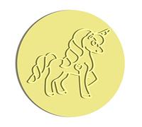 Unicorn Round Fondant Modelling Tool Biscuit Stamp for Kids Birthday Party Letters Cookie Cutters for Fondant Cupcakes Biscuits Cake Decoration Animal Party
