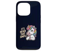 Unicorn Sarcastic It’s Never That Simple Funny Overthinkers Case for iPhone 13 Pro