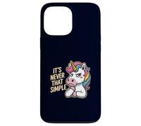 Unicorn Sarcastic It’s Never That Simple Funny Overthinkers Case for iPhone 13 Pro Max