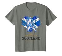 Unicorn Scottish Flag for Kids & Scottish Expats Flag Heart T-Shirt