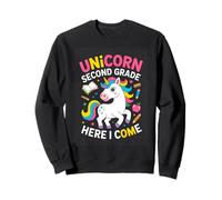 Unicorn Second Grade Here I Come Back To School Sweatshirt