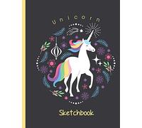 Unicorn Sketchbook: Large Plain Paper Sketchpad with Cute Unicorn Coloring Sheets. Great as Drawing Pad for Kids Easel with Blank Paper to Draw on ... Heavy Paper Sketch Book, Premium Matte Cover)