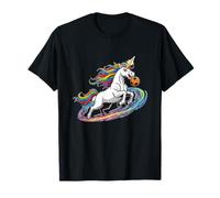 Unicorn Soccer Rainbow Galaxy Fantasy Power T-Shirt