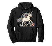 Unicorn Soccer Rainbow Mane Sports Fantasy Pullover Hoodie