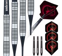 Unicorn Soft Tip Darts Set | Core Plus Tungsten Barrels| Style 1 | 18 g
