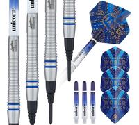 Unicorn Soft Tip Darts Set | Gary Anderson Phase 6 World Champion | 70% Natural Tungsten Barrels & Epic Tips | 20 g, Blue Unicorn Blue