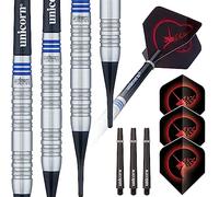 Unicorn Soft Tip Professional Darts Set | Core Tungsten Barrels| Style 1 | 18 g
