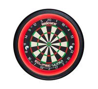 Unicorn Darts Dartboard Surround Solar 2 | 360° Non-Glare Lighting | Fits Standard Dartboard | Black