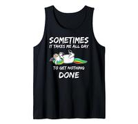 Unicorn Sometimes It Takes Me All Day To Get Nothing Done Tank Top