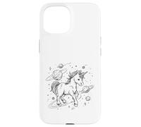 Unicorn Space Explorer Cosmic Fantasy Celestial Design Case for iPhone 15