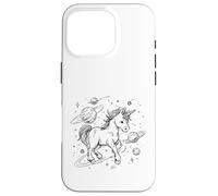 Unicorn Space Explorer Cosmic Fantasy Celestial Design Case for iPhone 16 Pro